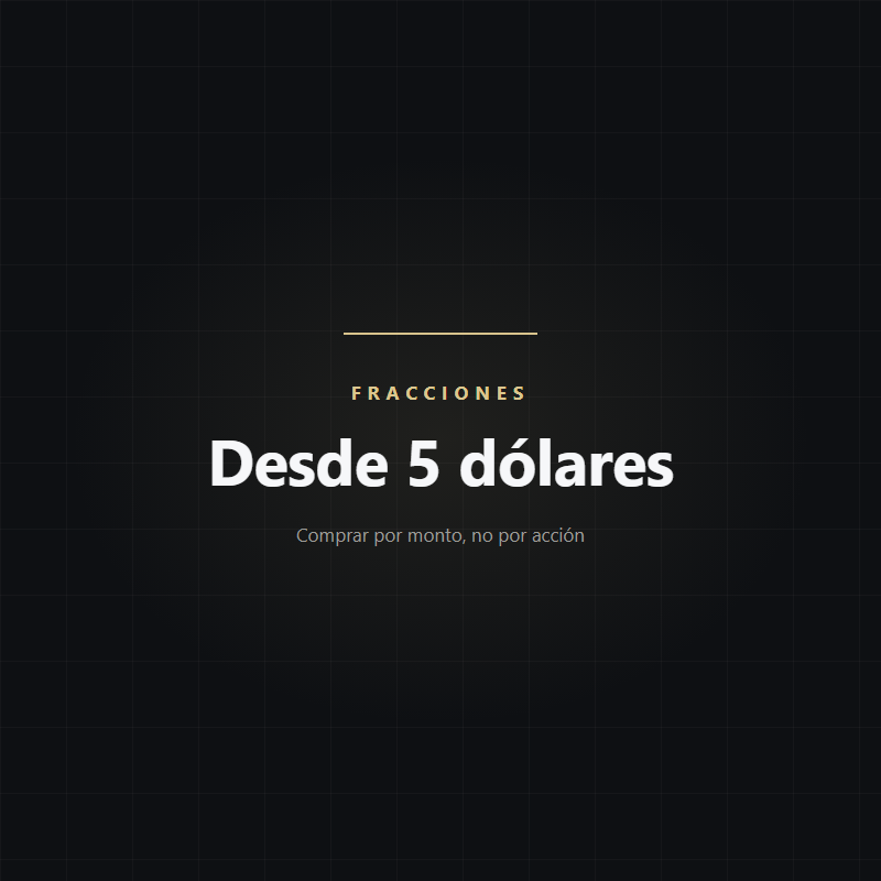Acciones fraccionadas: empezar con montos pequeños