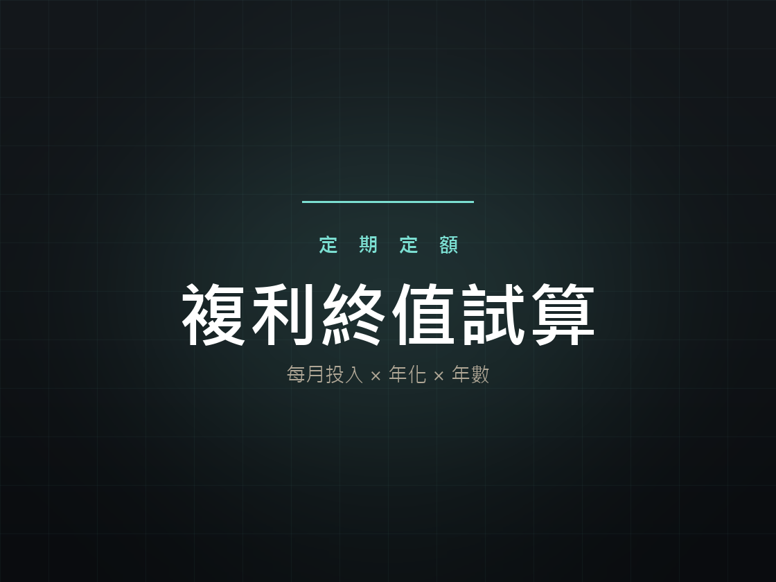 定期定額試算器預覽